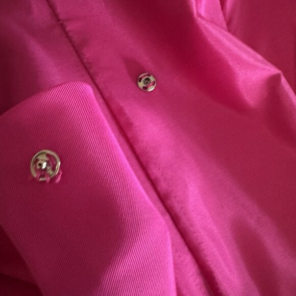 VTG Alfred Angelo Dress Small 80s Hot Pink Satin Bridesmaid Prom USA Union Made - Picture 11 of 16